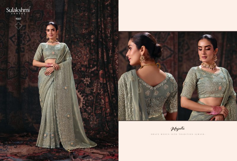 Isha By Sulakshmi Fancy Fabric Designer Saree